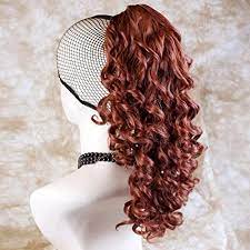 Curly sue's clare curly hair scrunchie is an elasticate band covered with hair strands that are 12cm long. Amazon Com Fox Red Ponytail Irish Dance Hair Extension Spiral Curly Hair Piece Health Personal Care