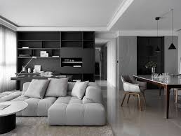 The structural design exposed on the facade. Shades Of Grey Apartment By Mole Interior Design Interiorzine