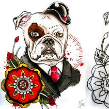 In america, bulldogs are symbols of the united states marine corps, so getting a bulldog tattoo could be a way to show support if you or someone you. 11 Bulldog Tattoo Designs