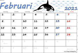 Download de kalender 2021 als excel of pdf Kalender Februari 2021 Nederland Gratis Printbare Pdf