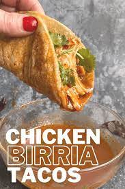 Chicken Birria Tacos Recipe In 2021 Mexican Food Recipes Cooking Recipes Chicken Taco Recipes