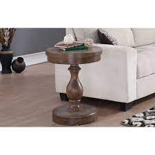 In this video, i show you how i built modern console table out of white oak plywood and some quarter sawn white oak. Xcalibur Transitional Round End Table Sadler S Home Furnishings End Tables