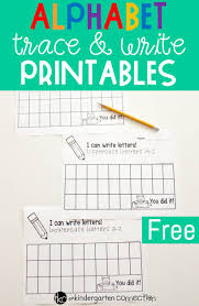 This alphabet tracing worksheet is a perfect practice sheet for preschool and kindergarten kids practicing their alphabet and numbers and . Alphabet Trace And Write Printable Pack