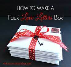 Just try it once with the first words that come in mind when you think of your loved one. How To Make A Faux Love Letters Box An Extraordinary Day