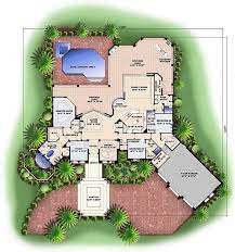 Note the florida room (fit was a fireplace for cooler nights) that's separated from the indoor open floor as you can imagine, this love for outdoor spaces makes this house plan style a perennial favorite in coastal places like florida and california. House Plan 60719 Mediterranean Style With 3836 Sq Ft