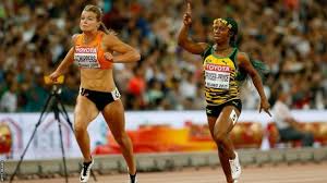 She was the first caribbean woman to win a gold medal for the 100 m event at the olympics, which she achieved in 2012. Shelley Ann Fraser Pryce Pregnant Sprinter To Miss World Athletics Championships Bbc Sport