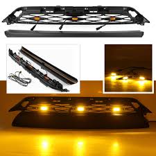 2019 toyota 4runner trd pro review of features and walk around. 3pcs Led Amber Lights Lamp Front Upper Grill Grille For Toyota 4runner Trd Pro 2014 2015 2016 2017 2018 2019 Auto Accessories Racing Grills Aliexpress