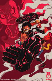 luffy gear 4 luffy ilustrasi komik gambar tokoh