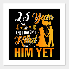 23rd wedding anniversary gift shirt for