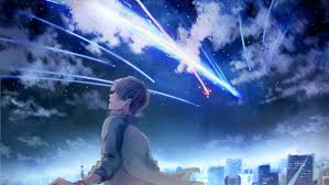 🇮🇳 dm/your name post ગમે તો ફોલો કરવાનું ભુલતાં નઈ. Your Name Kimi No Na Wa Taki Tachibana Anime Comet Night Sky Stars Wallpaper 1920x1080 1094526 Wallpaperup
