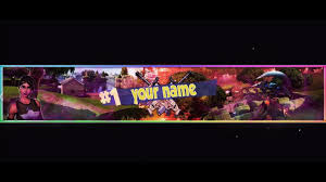Banniere fortnite for ytb : Free Clean Fortnite Banner Psd Youtube
