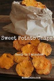 Sweet Potato Chips Ready In 5 Minutes Mamabake Sweet Potato Chips Potato Chips Dog Food Recipes