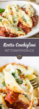 Gefullte Conchiglioni Muschelnudeln Mit Kasecreme Rezept Rezepte Kochrezepte Muschelnudeln