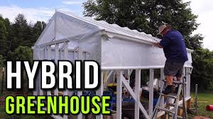 I called the man who sold me the greenhouse and asked how many i should use. Building A Hybrid Greenhouse With Gutters Diy Greenhouse Build 9 Youtube