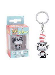 Funko Dr Seuss Cat In The Hat Pocket Pop Key Chain Cool Keychains Keychain Wings Card