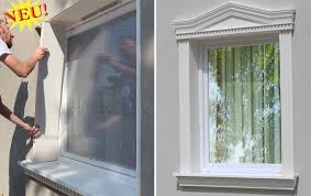 Später) dummiebalken anbringen, um die gesamtoptik wenigstens etwas wieder herzustellen. Laibungsprofile Fur Die Fensterumrandung Aus Styropor