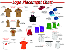 Embroidery Logo Placement Decoration Placement Charts For Shirts Hats Aprons Etc Logo Placement Embroidery Logo Embroidery Monogram