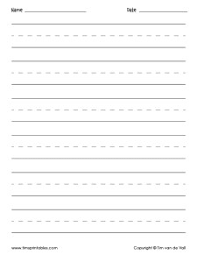 More than just good penmanship. Blank Printable Handwriting Sheets For Kids Tim S Printables