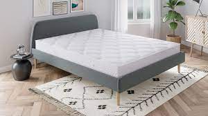 Matelas ressort et sommier lattes. Ensemble Matelas Ressorts 140x190 Spring Confort Lit Gris Fonce Sommier A Lattes Mousse Hd Ressorts Ensaches Hbedding Homifab