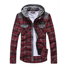 Camiseta Manga Longa Com Capuz Masculina Camisa Xadrez Manga Longa Com Capuz Mens Outfits Fashion Clothes