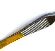 T/C Adson Pinzas de cirugía plástica 4.75 "Punta fina recta con carburo de  tungsteno Insertos Instrumentos quirúrgicos veterinarios con mango de oro  ...