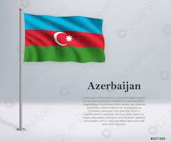 Bandera de azerbaiyán azerbaiyán transcaucásica república federativa democrática, bandera república socialista soviética de azerbaiyán bandera de azerbaiyán mapa, banderas del mundo. Bandera De Azerbaiyan En El Asta De La Bandera Vector De Stock Crushpixel