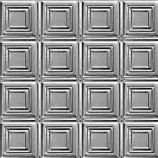 Shanko 2 Ft X 4 Ft Nail Up Direct Application Tin Ceiling Tile In Bare Steel 24 Sq Ft Case St204 4 C The H Tin Ceiling Tiles Tin Ceiling Ceiling Tile