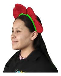 Diadema De Flor Rojo Unitalla