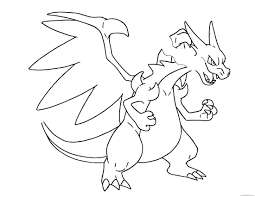 The downloadable activity sheets include coloring pages, pokémon catchers, puzzles, mazes, and more. Pokemon Coloring Pages Mega Charizard X Coloring4free Coloring4free Com
