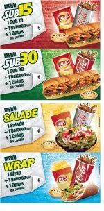 Subway kurabiyesi olarak da bildiğimiz kurabiyeleri. Subway Menu A Prix Fixe Pour La Franchise Subway