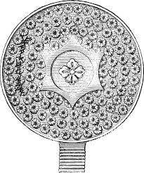 Japanese magic mirror, vintage engraving. 35390439 Vector Art at Vecteezy