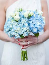 The Best Blue Wedding Flowers And 16 Gorgeous Blue Bouquets Blue Wedding Bouquet Flower Bouquet Wedding Blue Wedding Flowers