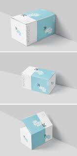 Download Box Mockup Set Wide Rectangle Big Size Box Mockup Rectangle Design Template