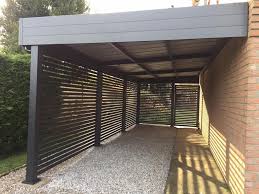Abri Adosse Alu Aluminium Carport Voiture In 2020 Modern Carport Carport Designs House Exterior