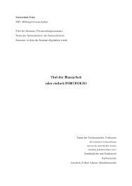 10 tipps 5 vorlagen fr den. Https Www Uni Trier De Fileadmin Fb1 Prof Pad Bw1 Sekretariat Titelblatt Pdf