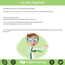 A Different Language Is A Different Vision Of Life Meaning How Can We Use On The Flip Side In A Sentence English Idioms English Language Learning Learn English