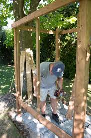 Easy hanging outdoor shower stall. Diy Outdoor Shower Enclosure Plans With Video Sustain My Craft Habit