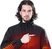 Amazon.com: DEWBU Soft Shell Heated Jacket for Men with 12V ...