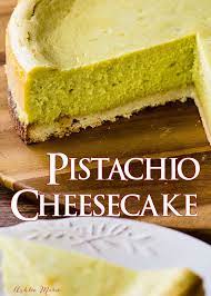 Cheesecake filling 500g cream cheese, softened and cubed 1/2 cup caster sugar 1 teaspoon orange zest 2 teaspoons gelatine, (dissolved in boiling water and allowed to cool slightly) 200g white chocolate, melted 1 cup cream topping + garnish 1/2 cup passionfruit pulp. Pistachio Cheesecake With Coconut Macaroon Crust Ashlee Marie Pistachio Recipes Pistachio Cheesecake Cheesecake Recipes