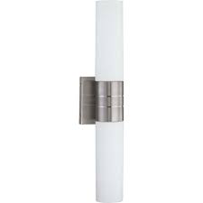 One good option to create a contemporary feeling is a bath bar light. Brushed Nickel 2 Light Fluorescent Wall Sconce Light Fixture Wall Fixtures Home Garden Worldenergy Ae