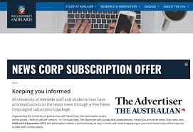 The advertiser is a daily tabloid format newspaper published in the city of adelaide, south australia. Unlimited Free Access To News The University Of Adelaide Facebook