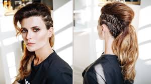Although the mohawk features spikey hair on top, it is usually very long and runs from the front to the back of the head. Long Hair Faux Hawk Tutorial With Braids Youtube