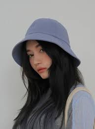 Solid Tone Round Bucket Hat Stylenanda Aesthetic Girl Ulzzang Girl Girl Photography Poses