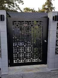 Contemporary Modern Metal Gateurban Gate Custom Size Art Etsy In 2020 House Gate Design Metal Garden Gates Metal Doors Design