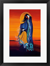 Mother And Daughter By Betty Albert Native American Paintings Native Artwork Native Art