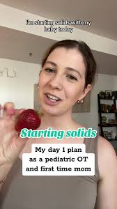 How is my baby 6 months already? Time to start eating some food! I cant  wait! #pediatricot #occupationaltherapy #childdevelopment  #developmentalmilestones #babyledweaning #startingsolids #6monthsold