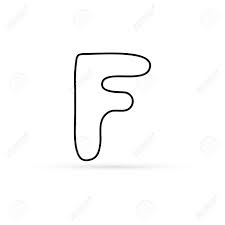 With 26 letters in the english alphabet, all with a name and a myriad of sounds, having an action to help jog the memory is not only helpful for . Dodle Letter F Icon Isolated On White For Design Sketch Kids Hand Drawing Art Line Coloring Sticker Letter Outline Vector Stock Illustration Royalty Free Cliparts Vectors And Stock Illustration Image 138883427
