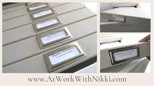 Many people choose to organize their files alphabetically but others prefer to organize their files chronologically, geographically, by clients, or by subject. How To Organize Your Business File Cabinet Youtube