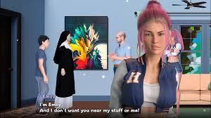 Big-Breasted Widow - thrilling DanGames adult scene