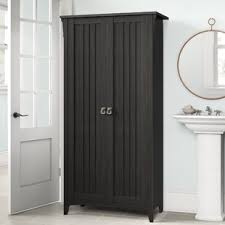 Think of humble bathroom cabinets as magic makers. Black Bathroom Cabinets Shelving Free Shipping Over 35 Wayfair